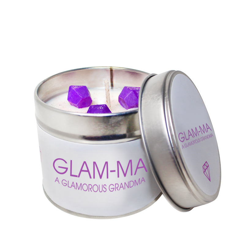Glam-Ma -A Glamorous Grandma Soya Wax 'Cheeky' Candle Tin