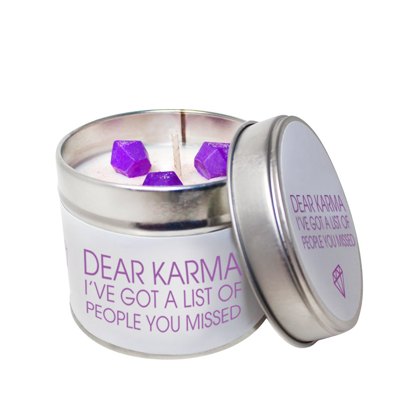 Dear Karma Soya Wax 'Cheeky' Candle Tin