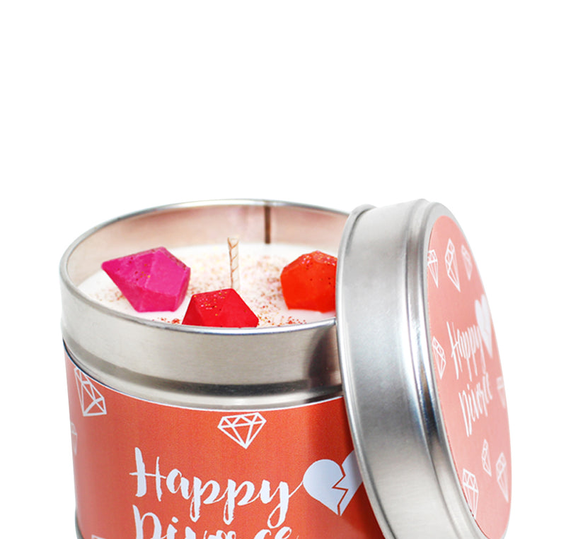 Happy Divorce Soya Wax Candle Tin