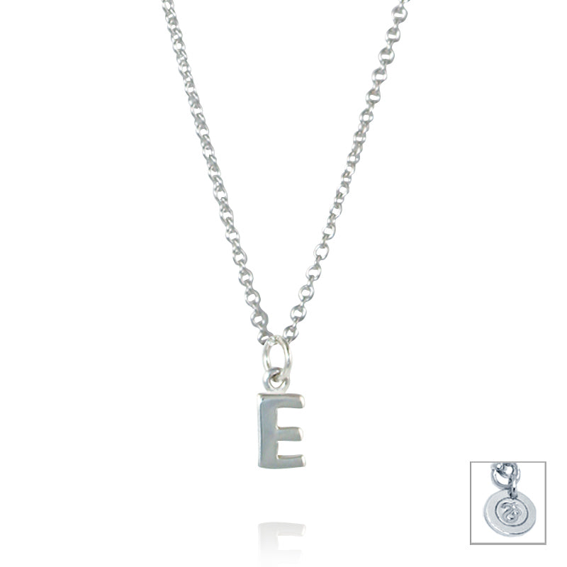 Sterling Silver Initial A - Z Pendant