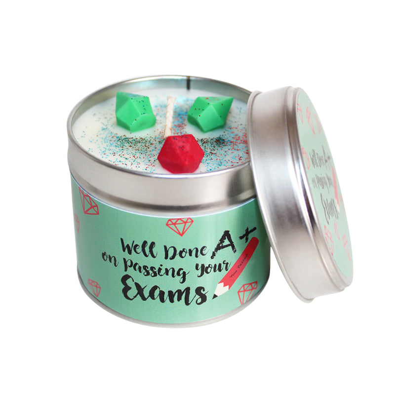 Well Done On Passing Your Exams Soya Wax Candle Tin