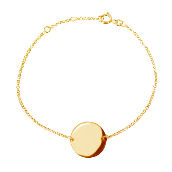 Yellow Gold Halo Bracelet