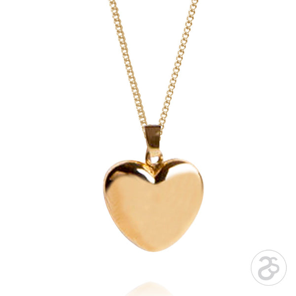 9ct Yellow Gold  Little Heart Photo Locket & Chain