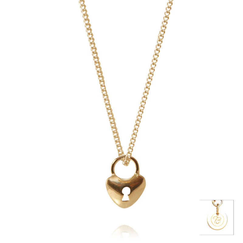 Yellow Gold Little Key To Your Heart Pendant