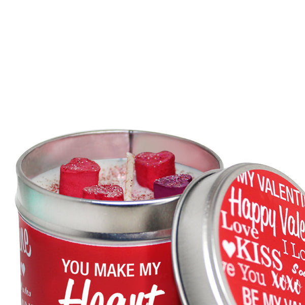 'You Make My Heart Melt' Valentine's Soya Wax Candle Tin