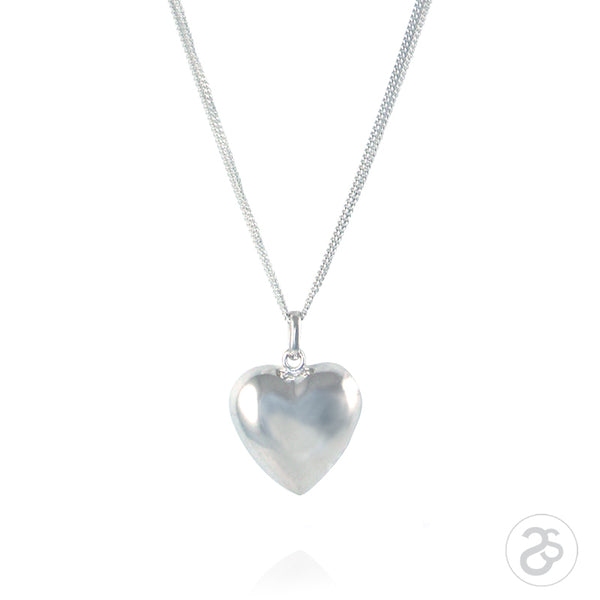 Sterling Silver Large Heart Pendant