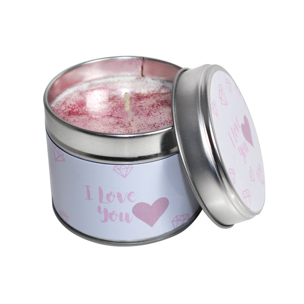 I Love You Soya Wax Candle Tin