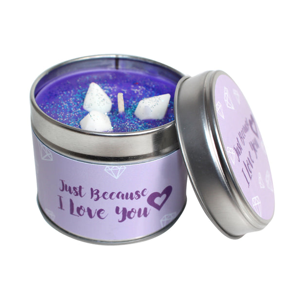 Just Because I Love You Soya Wax Candle Tin