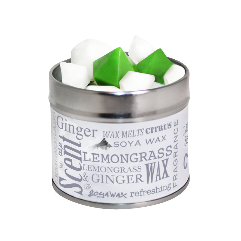 Lemongrass & Ginger Scented Diamond Shaped Soya Wax Melts