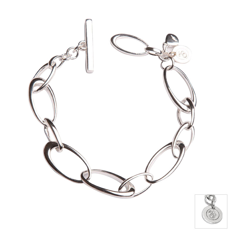 Sterling Silver Ellipse Bracelet