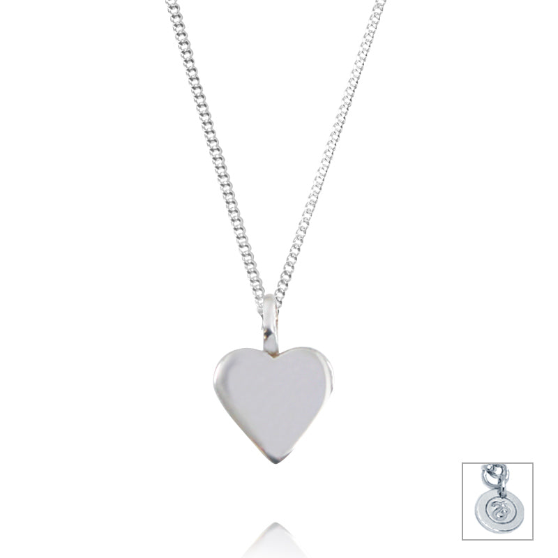 Sterling Silver Heart Charm & Chain