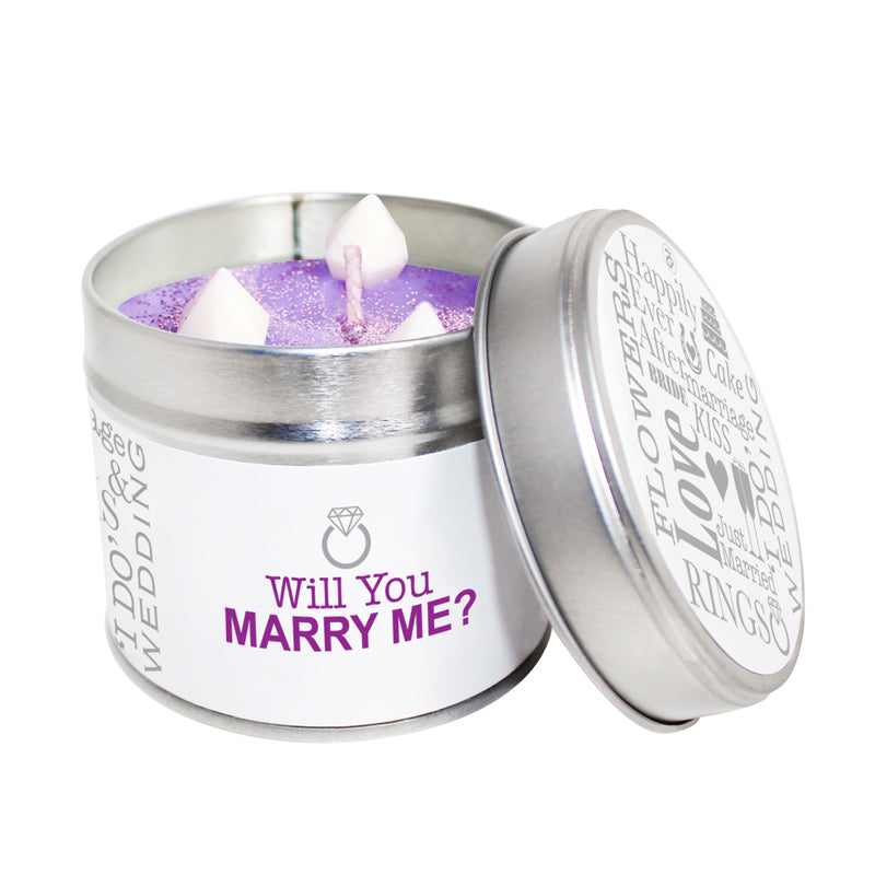 Will You Marry Me Soya Wax Candle Tin