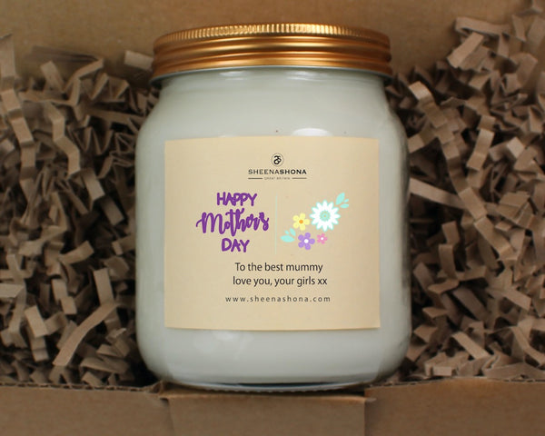 Happy Mother's Day Soya Wax Large Honey Jar Candle