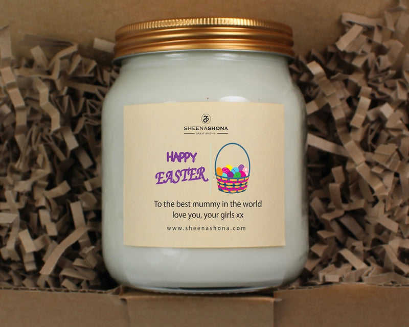 Happy Easter Personalised Soya Wax Honey Jar Candle