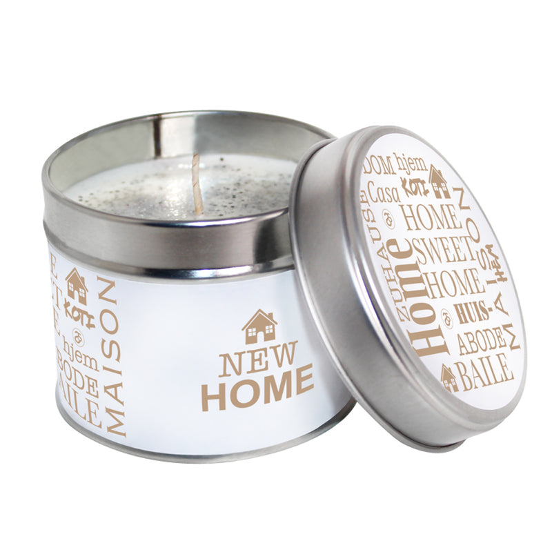 New Home Soya Wax Candle Tin