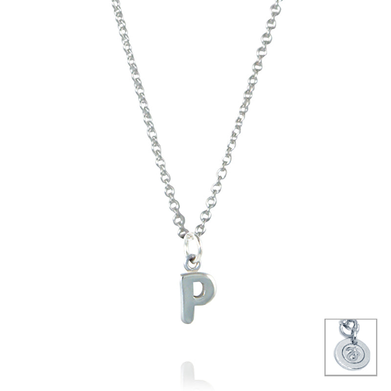 Sterling Silver Initial A - Z Pendant