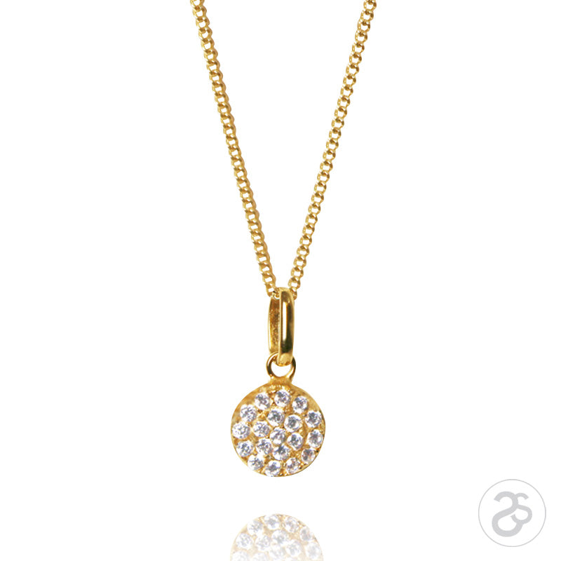 Yellow Gold Vogue Disc Pendant