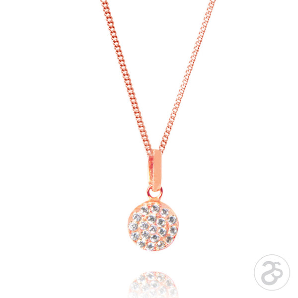 Rose Gold Vogue Disc Pendant