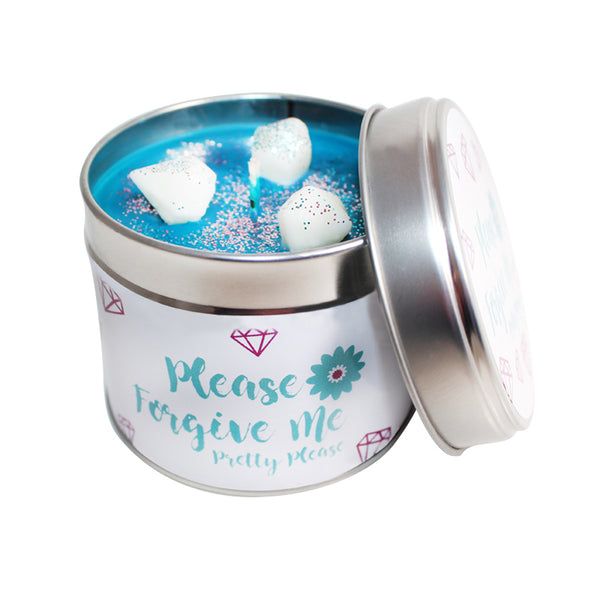 Please Forgive Me Pretty Please Soya Wax Candle Tin