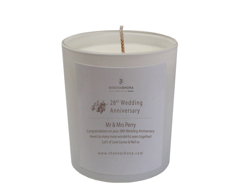 29th Year Furniture Wedding Anniversary Luxury Candle