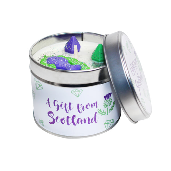 A Gift From Scotland A Thistle Soya Wax Candle Tin