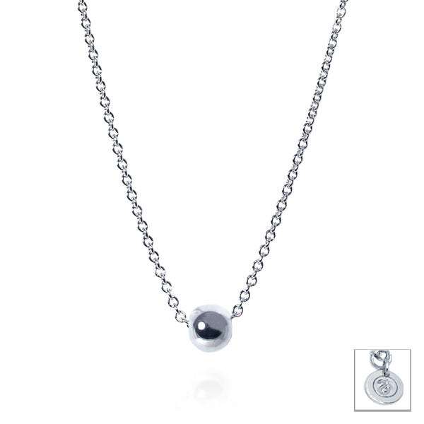 Sterling Silver Adjustable Ball Necklace