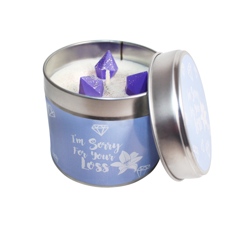 I'm Sorry For Your Loss Soya Wax Candle Tin