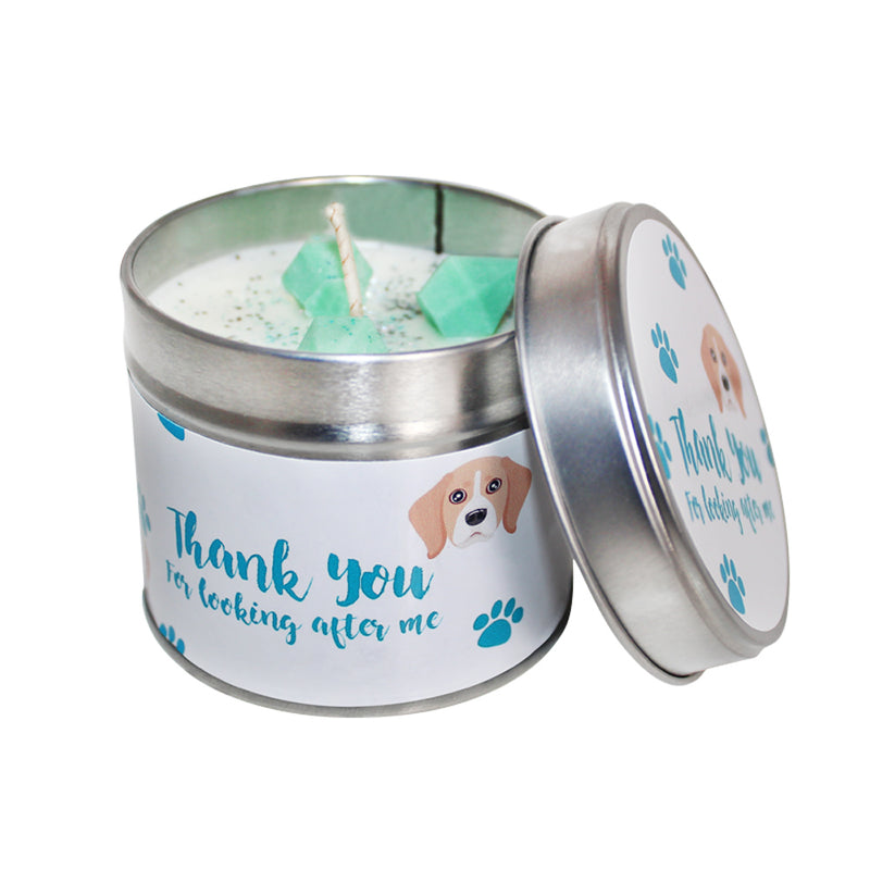 Thank You For Looking After My Dog Soya Wax Candle Tin