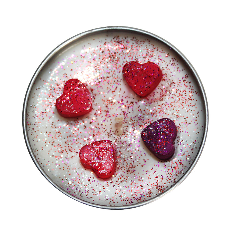 Personalised Initials Valentine's Soya Wax Candle Tin