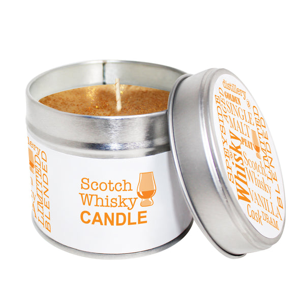 Scotch Whisky Soya Wax Candle Tin