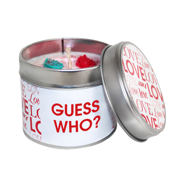 'Guess Who' Valentine's Soya Wax Candle Tin