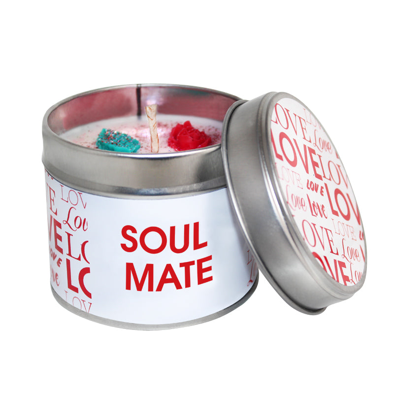 Soul Mate Valentine's Soya Wax Candle Tin