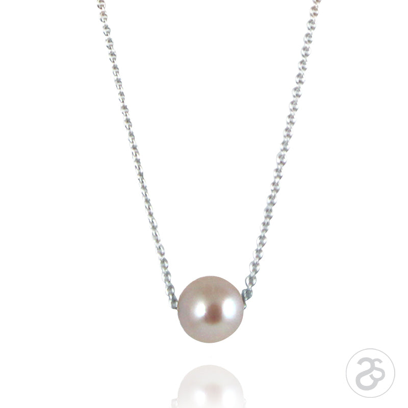 Freshwater Pearl & Sterling Silver Adjustable Choker Necklace