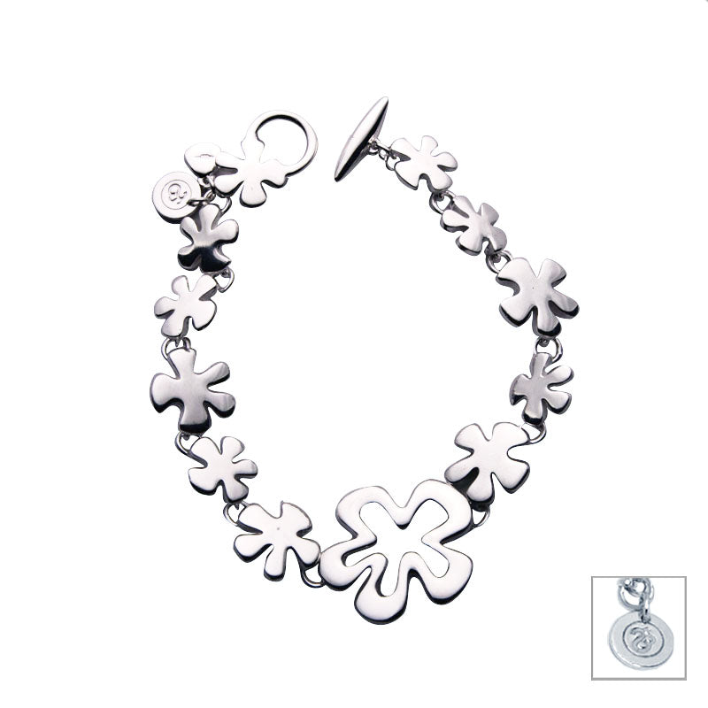 Sterling Silver Daisy Bracelet