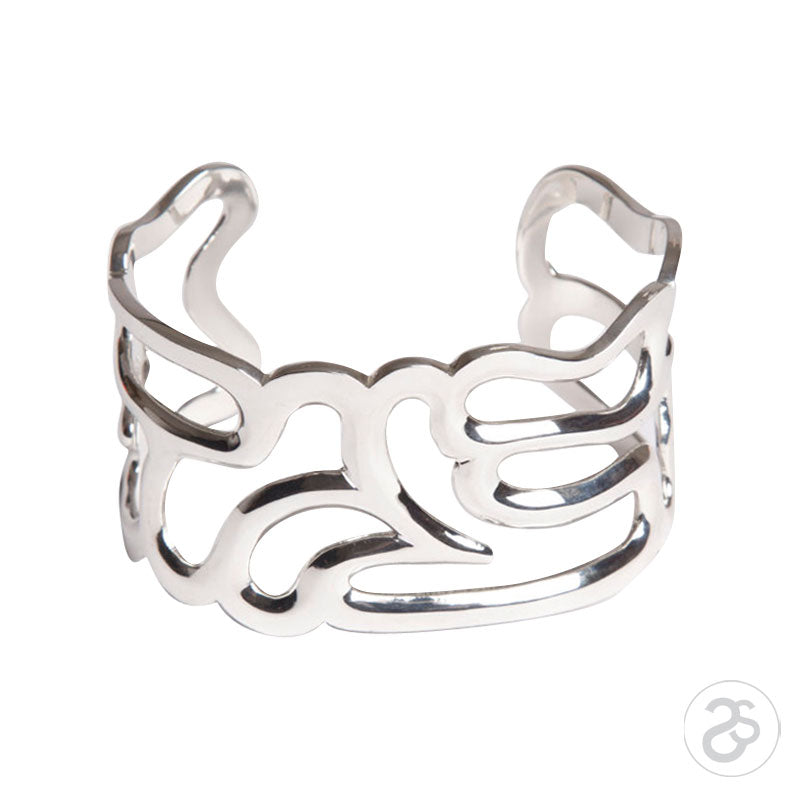 Sterling Silver Organic Cuff Bracelet