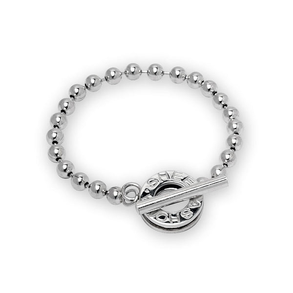 Sterling Silver Designer Beaded Bracelet