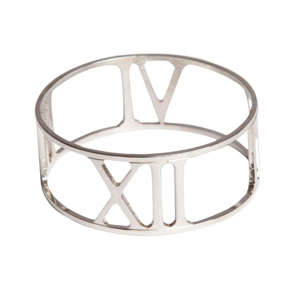 Sterling Silver Time & Eternity Bangle